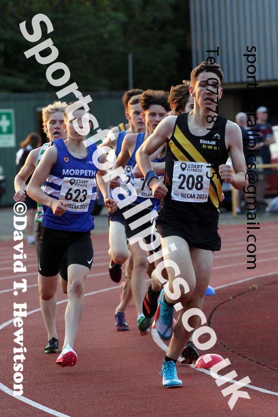 1500 metres, 2021 North East Grand Prix 5, Monkton, Wednesday, July 21st. Photo: David T. Hewitson/Sports for All Pics